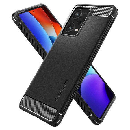 Spigen Rugged Armor - pouzdro pro Xiaomi Redmi Note 12 Pro+ (Black)