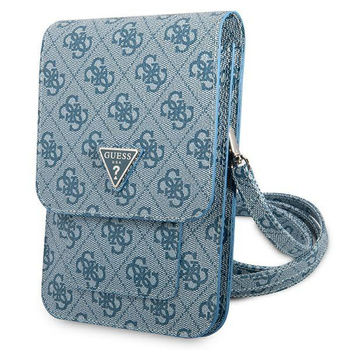 Guess Wallet 4G Triangle Logo Phone Bag - Smartphone and Accessory Bag (Blue)