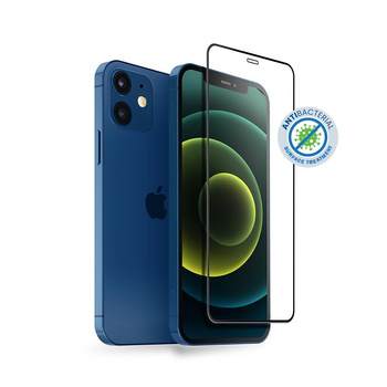 SZKŁO HARTOWANE NA EKRAN DO IPHONE 12 MINI, Crong, z Ramką Instalacyjną, Ochronne na Wyświetlacz