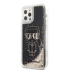 Karl Lagerfeld Liquid Glitter Gatsby - Coque pour iPhone 12 / iPhone 12 Pro (noir)