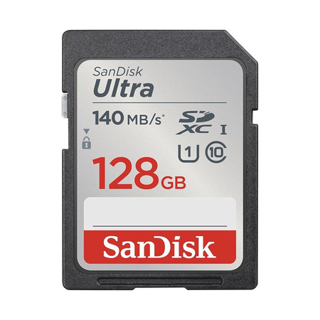 SanDisk Ultra SDXC - 128 GB Class 10 UHS-I 140 MB/s memory card