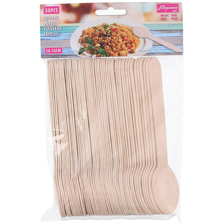 Cuisine Elegance - Set Holzlöffel 16 cm 50 Stück.