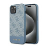 Guess 4G Bottom Stripe Metal Logo Collection - iPhone 15 Case (blue)