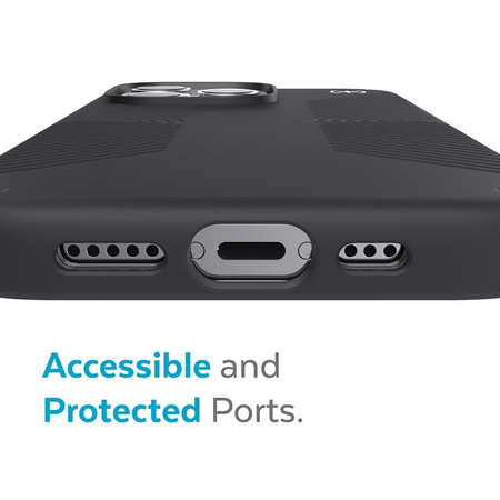 Speck Presidio2 Grip - Rutschfestes Gehäuse für iPhone 13 Pro Max / iPhone 12 Pro Max (Schwarz)