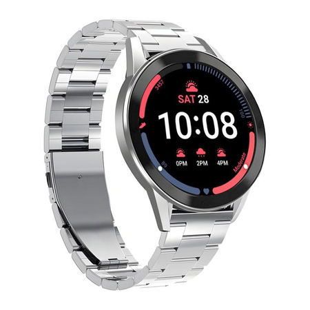 PURO Metal Stainless Steel Band - Strap / stainless steel bracelet for Samsung Galaxy Watch 5 / Watch 5 Pro / Watch 4 / Watch 4 Classic (silver)