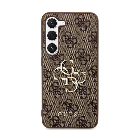 Guess 4G Big Metal Logo - Samsung Galaxy S24+ Case (brown)