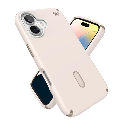 Speck Presidio2 Pro ClickLock & MagSafe - Coque iPhone 16 (Bleached Bone / Heirloom Gold / Hazel Brown)