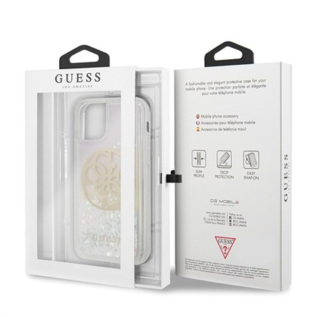 Guess Gradient Liquid Glitter Circle Logo - iPhone 11 Pro Max tok