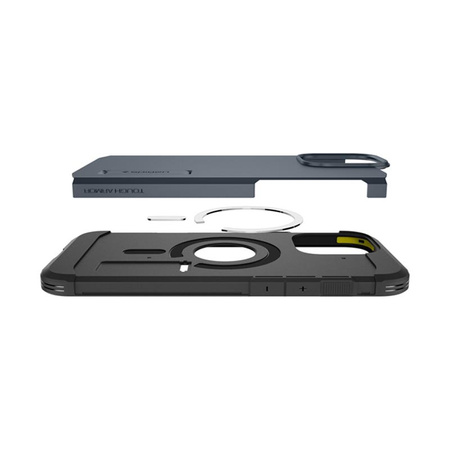 Spigen Tough Armor MagSafe - pouzdro pro iPhone 16 Pro (Metal Slate)
