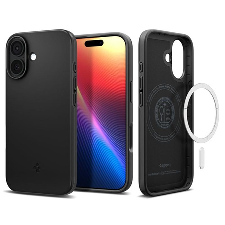 ETUI DO IPHONE 17 do MAGSAFE SPIGEN THIN ORYGINALNE MAGNETYCZNE CZARNE