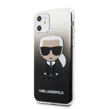Karl Lagerfeld Iconic Karl Gradient - pouzdro pro iPhone 11 (černé)