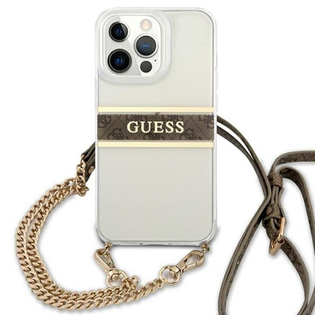 Guess 4G Gold Stripe Crossbody - iPhone 13 Pro Max Case
