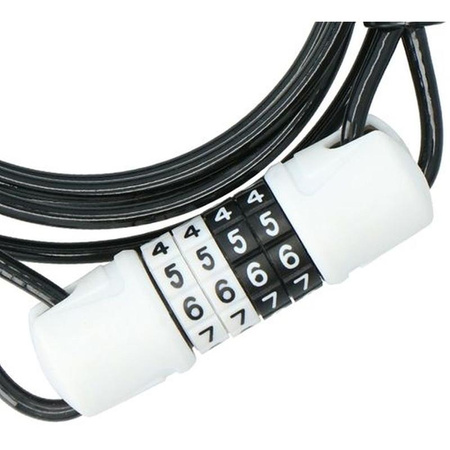 Dunlop - Cipher Kabel-Fahrradschloss (Grau)