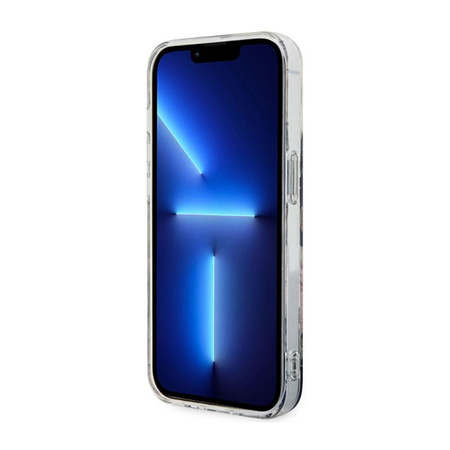 Guess Flower MagSafe - Schutzhülle für iPhone 14 Pro (Schwarz)