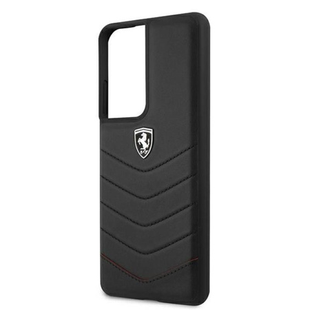 Ferrari Off Track Quilted - Étui Samsung Galaxy S21 Ultra (noir)