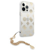 Guess Peony Chain Handle - pouzdro pro iPhone 13 Pro Max (zlaté)