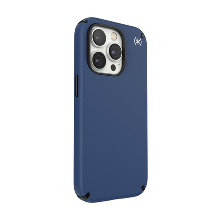 Speck Presidio2 Pro - Antibacterial iPhone 14 Pro Case (Coastal Blue / Black / White)