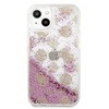 Guess Peony Liquid Glitter - iPhone 13 tok (rózsaszín)