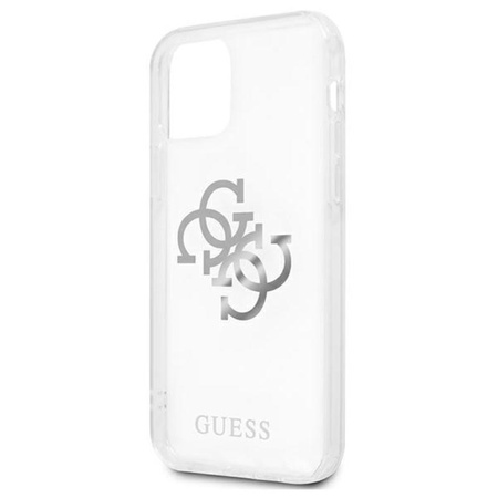 Guess 4G Big Logo Charm - iPhone 11 Hülle (silberne Charmes)