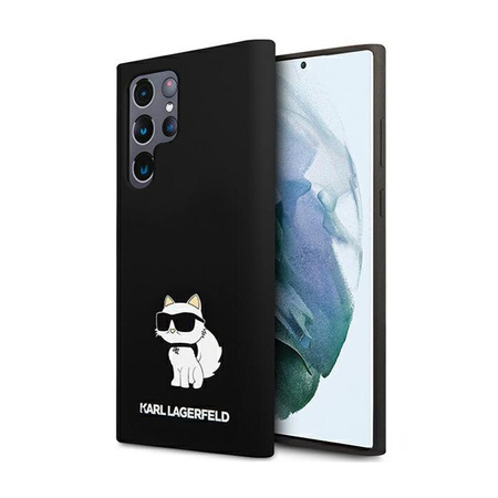 Karl Lagerfeld Silicone Choupette - Etui Samsung Galaxy S24 Ultra (czarny)