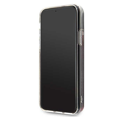 Guess Liquid Glitter Hearts - iPhone 11 Hülle (Himbeere)