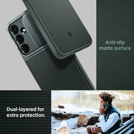 Spigen Optik Armor - Etui pour Samsung Galaxy A55 5G (Abyss Green)