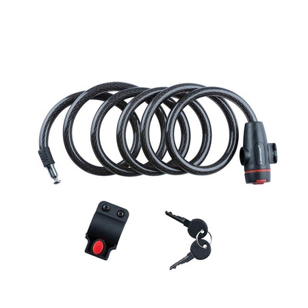 BLACK BIKE LOCK LINE, for Bicycle, Dunlop, 180 cm