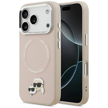 ETUI DO IPHONE 17 PRO MAX do MAGSAFE KARL LAGERFELD ORYGINALNE RÓŻOWE MODNE