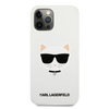 Karl Lagerfeld Choupette Head Silicone - Etui iPhone 12 / iPhone 12 Pro (biały)