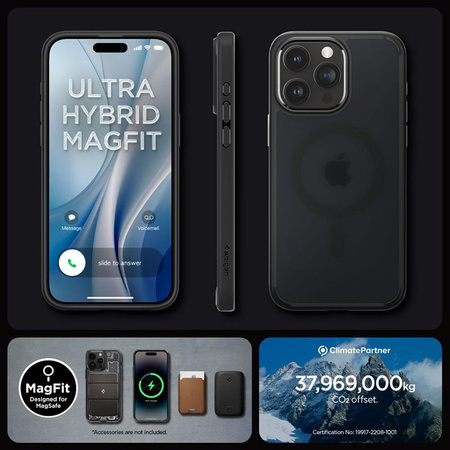 Spigen Ultra Hybrid MagSafe - Hülle für iPhone 15 Pro Max (Frost Black)