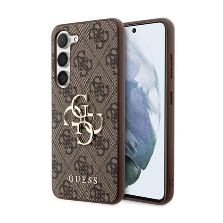 Guess 4G Big Metal Logo - Etui Samsung Galaxy S23 FE (brązowy)