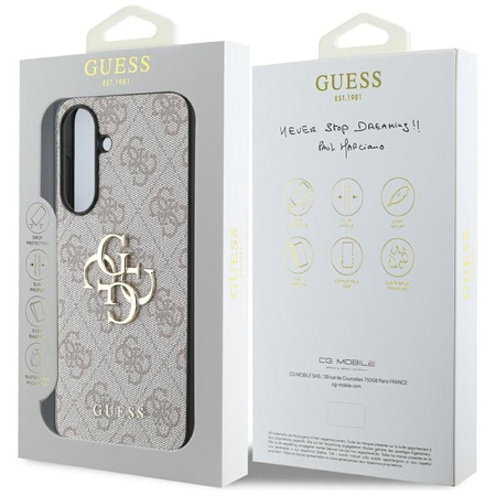 Guess Big 4G Classic Logo - étui pour Samsung Galaxy A36 5G (rose)