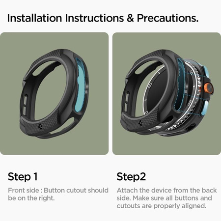 Spigen Liquid Air – Hülle für Samsung Galaxy Watch 8 Classic 46 mm (Matte Black)