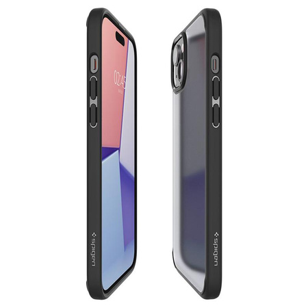 Spigen Ultra Hybrid - tok iPhone 15 készülékhez (Frost Black)