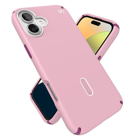 Speck Presidio2 Pro ClickLock & MagSafe - iPhone 16 Plus Case (Wednesday Pink / Boysenberry Purple / White)