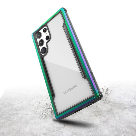 X-Doria Raptic Shield Pro - Étui Samsung Galaxy S22 Ultra 5G (Protection Antimicrobienne) (Iridescent)