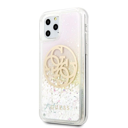 Guess Gradient Liquid Glitter Circle Logo - Coque iPhone 11 Pro Max