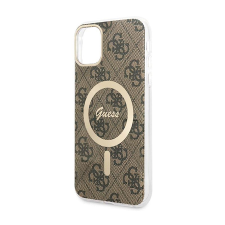 Guess 4G MagSafe - Etui iPhone 11 (Brązowy)