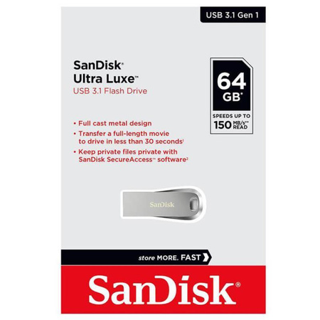 SanDisk Ultra Luxe - Clé USB 3.1 64 Go 150 Mo/s