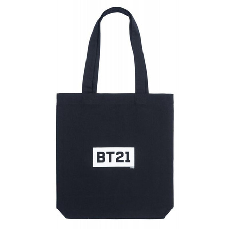 BT21 - Einkaufstasche aus Stoff 28x40 cm (Schwarz)