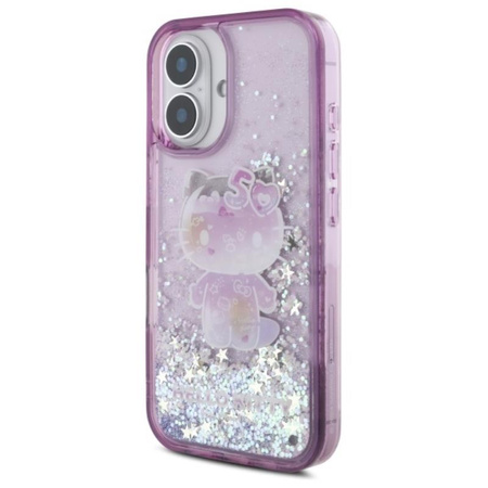 Hello Kitty Liquid Glitter 50TH Anniversary Party - iPhone 16 Case (purple)