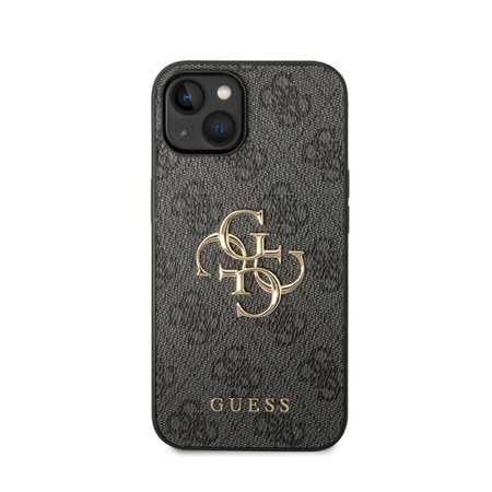 Guess 4G Big Metal Logo - pouzdro pro iPhone 15 (šedé)
