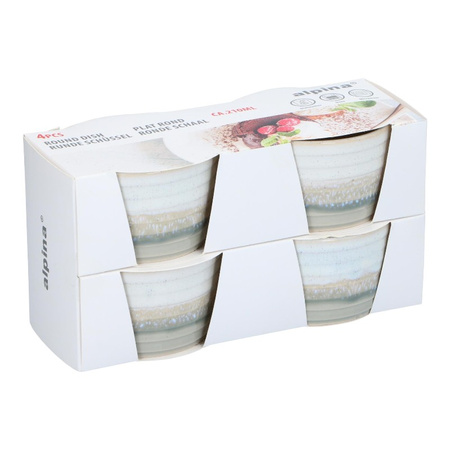 Ceramiczne Foremki do Pieczenia Miseczki do Zup Deserów Zestaw Alpina 4szt