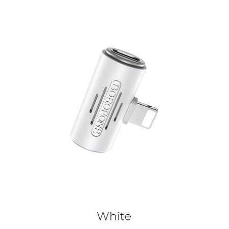 Borofone - Lightning to 2x Lightning connector adapter, white