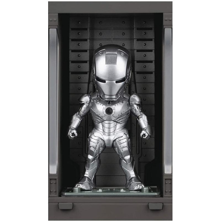 Avengres - Iron Man Mark II mit Hall of Armor Sammelfigur (silber)