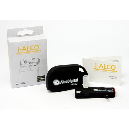 AlcoDigital i-ALCO - Electrochemical breathalyzer for Android & iOS smartphone