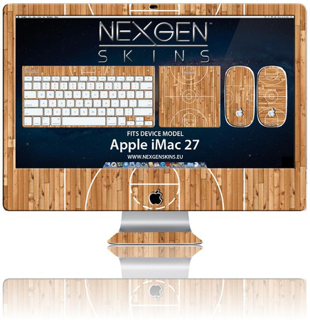 Nexgen Skins - 3D effect iMac 27" case skin set (Hardwood Classic 3D)