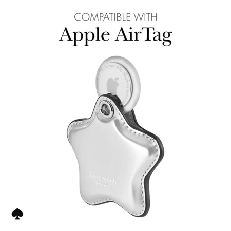 Brelok Kate Spade New York do AirTag – gwiazda, srebrne wykończenie