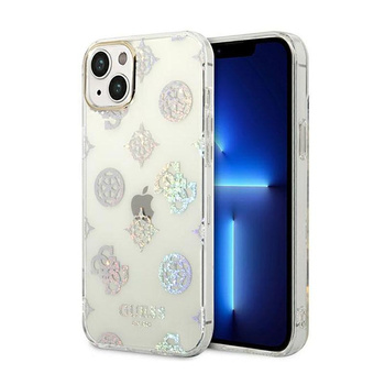 Guess Peony Glitter Case - Coque iPhone 14 (Transparente)