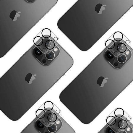 3mk Lens Pro Full Cover - Kameralinsenglas für iPhone 15 Pro / 15 Pro Max